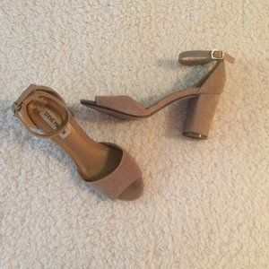 Steve Madden Mirna Nude Heel Sandals